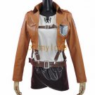 Free Shipping Attack on Titan Mikasa Ackermann Shingeki no Kyojin Armin Arlert Cosplay Costume