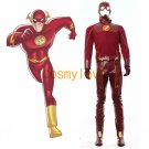Free Shipping The Flash Barry Allen Leather Full Set Custom Made  Cosplay Costume