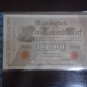 GERMAN 1000 MARK 1910 REICHSBANKNOTE BANKNOTE GERMANY Nr8213248H