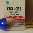 Sylvania CBX - CBS 75 Watt 120 Volt AV Photo Projector Bulb