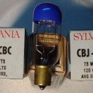 Qty 2 Sylvania CBJ CBC 75W 120V AV Photo  Projector Bulb Lot of 2 Lamps