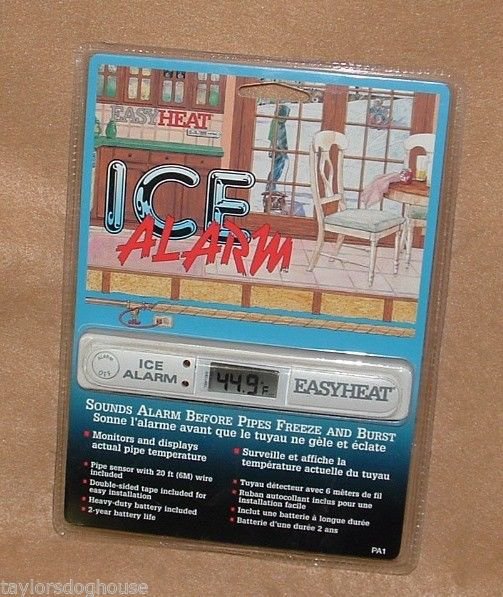 Ice Alarm Freeze Warning Easyheat Pipe PA1 Temperature Sensor Monitor Easy Heat