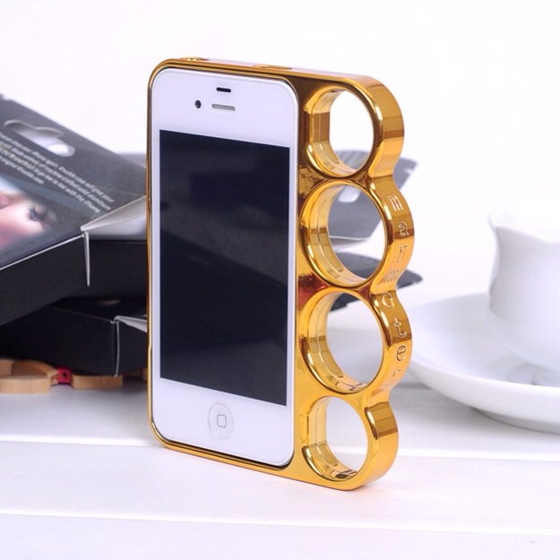 Brass knuckle iphone case.