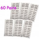60 Pairs Professional Makeup Fake False Eyelashes Eye Lash Set