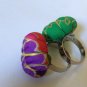 national style handmade cloth flower ring