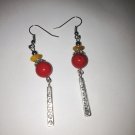 revival nalional style tibetan silver color beads earrings
