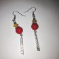 revival nalional style tibetan silver color beads earrings