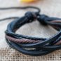 Korean style revival handmade ox skin leather lovers' bracelets
