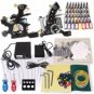 2 Guns Tattoo Machines Kit Grips Needles Powers 40 Inks