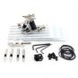 1 Gun Carbon Steel Tattoo Machine Kit 20 Needles Silver