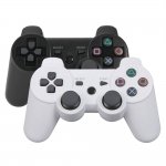 2Pcs Wireless Bluetooth Controllers for PS3 White & Black