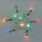 Fashion Stylish Five-pointed Star Shape LED Stud Earrings Colorful