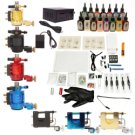 7 Guns Tattoo Machines Kit LCD Power Supply 15 Inks TM120803