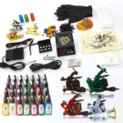 7 Gun Tattoo Machine Kit Needles Grips Tips Supplies 28 Inks TM015002