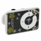 TM03 Butterfly Clip C shaped MP3 Player Black