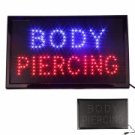 Flashing Neon Light Tattoo Body Piercing LED Sign