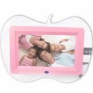 7" Apple Shaped Digital Photo Frame with 2GB Memory Card Pink