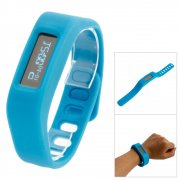 SH01 Stylish Smart Silicone Bracelet Watch Bluetooth Bracelet (Supports Android 4.3 below) Blue