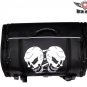 Motorcycle Sissy Bar Bag - Trunk Style Bag with Skull