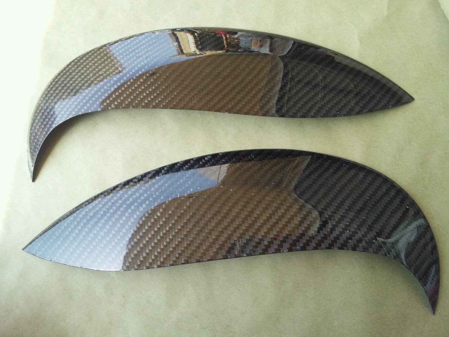 Carbon Fiber Eyelids Eyebrows Dodge Neon SRT4 03-05