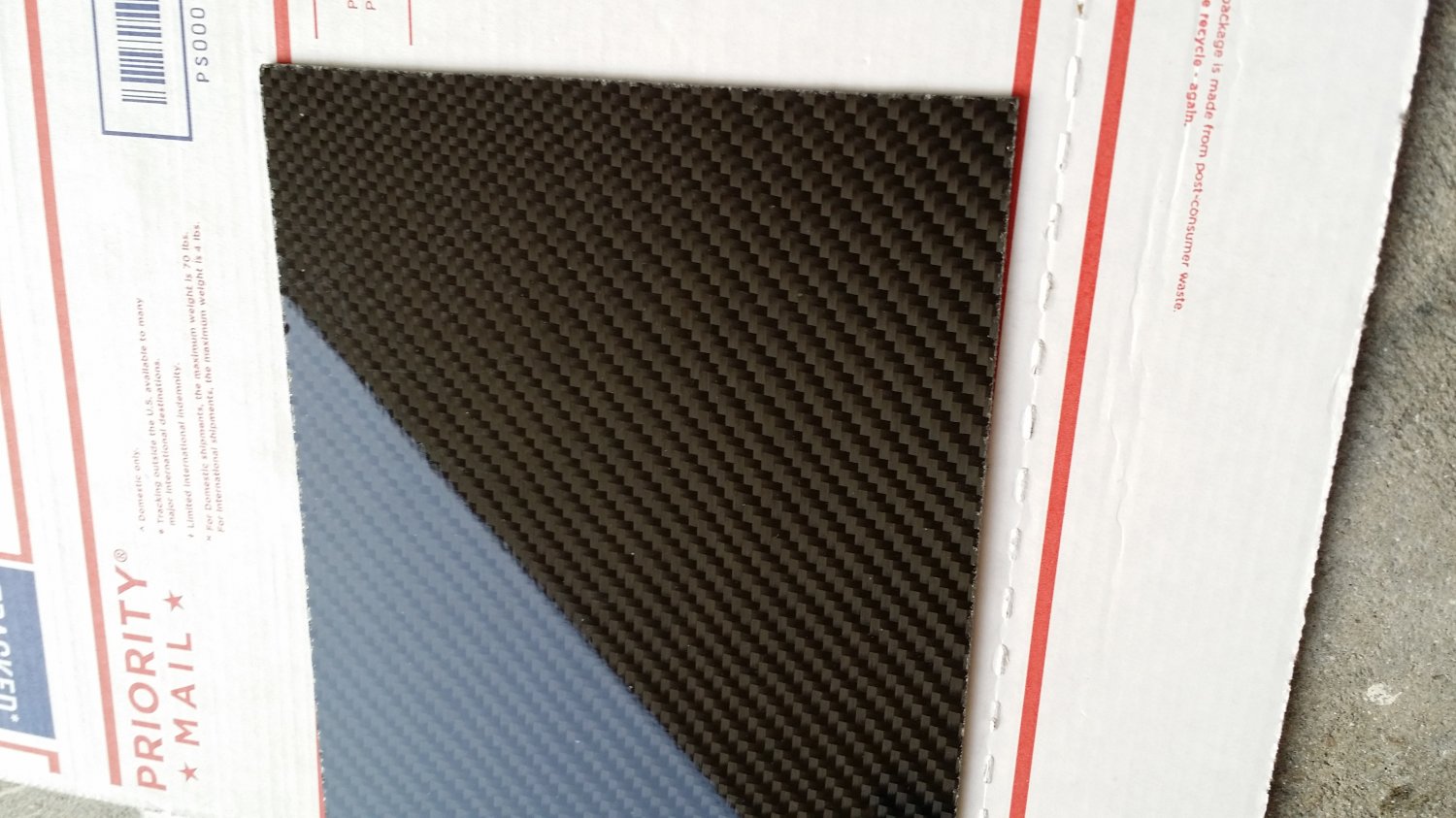 Carbon Fiber Panel 18"x24"x1/4"