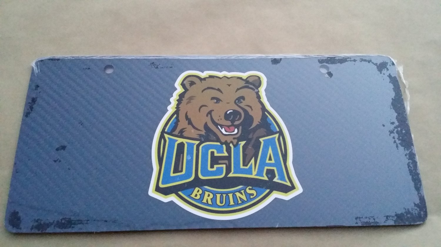 Carbon Fiber License Plate UCLA