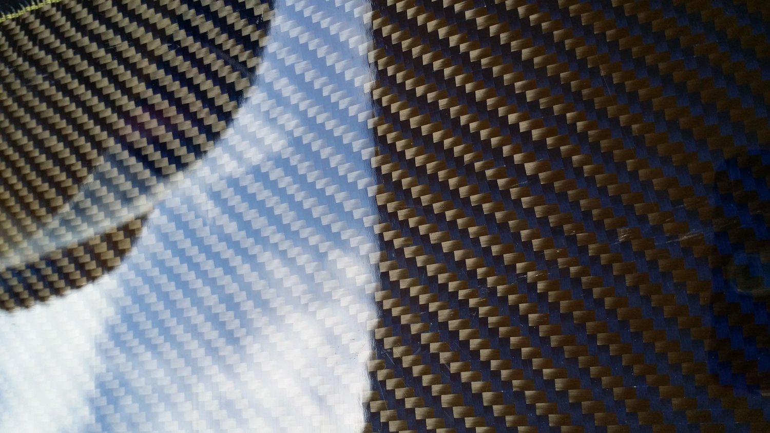 Carbon Fiber Panel 6"x36"x1/32" blue