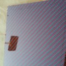 Carbon Fiber Panel 12"x12"x1/4" Both Sides Glossy red