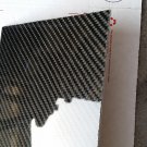 Real Carbon Fiber Fiberglass Panel Sheet Board Plate 6"×18"×1/32" Glossy One Side