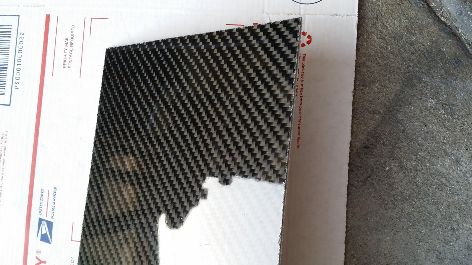 Real Carbon Fiber Fiberglass Panel Sheet Board Plate 18"×24"×1/32" Glossy One Side