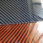 18"x54"x3/32" 4x4 Twill Carbon Fiberglass plate Sheet Panel Glossy One Side