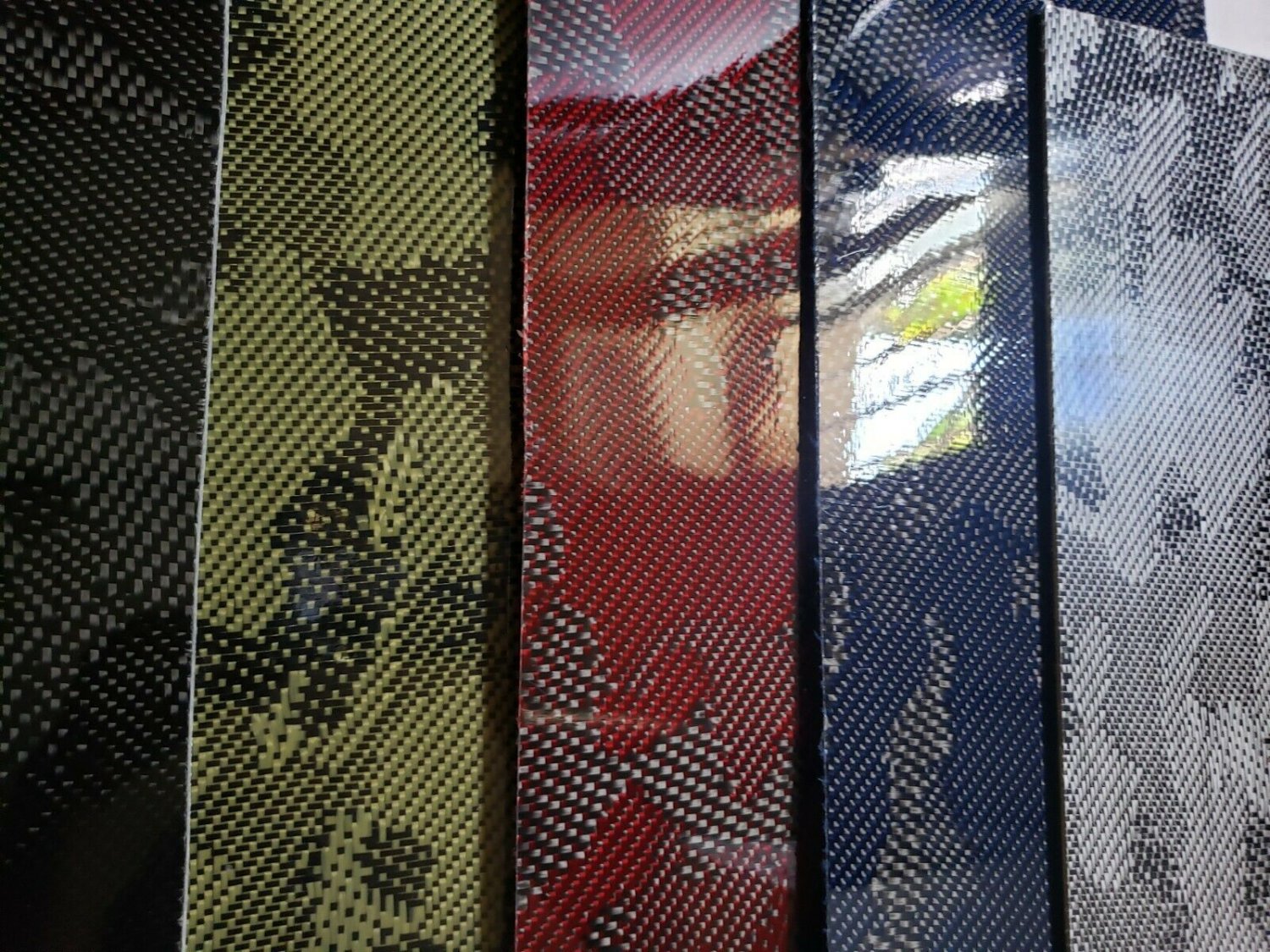 24"x54"x1/4" Camouflage Carbon Fiberglass plate Sheet Panel Glossy One Side