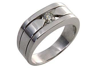 MENS .40 CARAT SOLITAIRE ROUND CUT DIAMOND RING WEDDING BAND TENSION SET