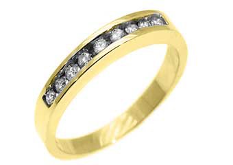 1/3 CARAT WOMENS BRILLIANT ROUND CUT DIAMOND RING WEDDING BAND YELLOW GOLD