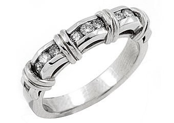 .55 CARAT WOMENS BRILLIANT ROUND CUT DIAMOND RING WEDDING BAND WHITE GOLD