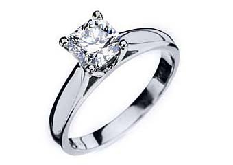 1 CARAT WOMENS SOLITAIRE RADIANT CUT DIAMOND ENGAGEMENT RING WHITE GOLD