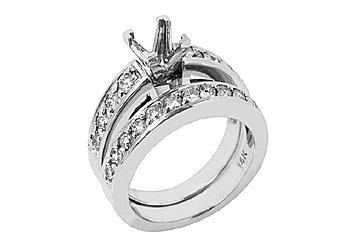 1.12 CARAT WOMENS DIAMOND ENGAGEMENT RING SEMI-MOUNT SET ROUND CUT WHITE GOLD