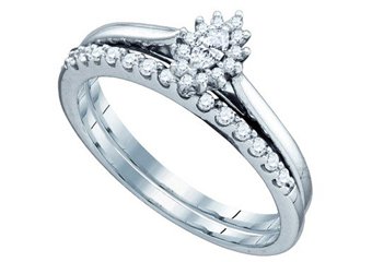 WOMENS MARQUISE CUT DIAMOND ENGAGEMENT PROMISE HALO RING WEDDING BAND BRIDAL SET
