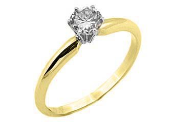 .66 CARAT SOLITAIRE BRILLIANT ROUND CUT DIAMOND WEDDING RING YELLOW GOLD F COLOR
