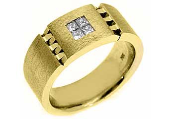 MENS 2/5 CARAT BRILLIANT ROUND CUT DIAMOND RING WEDDING BAND 14KT WHITE GOLD