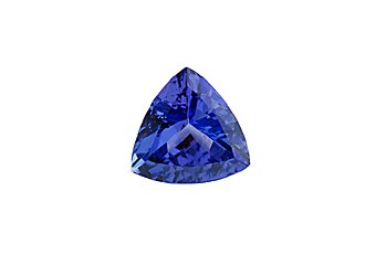 Trillion Triangle Shape Deep Blue AAA Tanzanite 7mm 1.50 Carats Loose Gem Stone