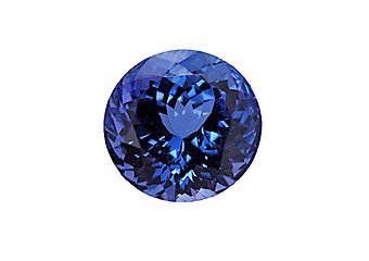 Brilliant Round Cut Blue AA Tanzanite 8mm 2.00 Carats Loose Gem Stone