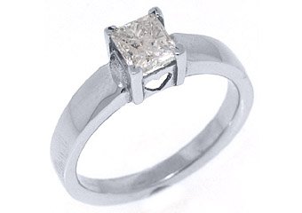 .72CT WOMENS SOLITAIRE PRINCESS SQUARE CUT DIAMOND ENGAGEMENT RING WHITE GOLD