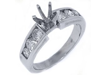 .80 CARAT WOMENS DIAMOND ENGAGEMENT RING SEMI-MOUNT ROUND CUT WHITE GOLD
