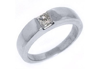 .45CT WOMENS SOLITAIRE PRINCESS SQUARE CUT DIAMOND ENGAGEMENT RING WHITE GOLD