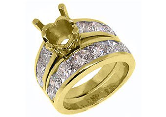 3.32 CARAT WOMENS DIAMOND ENGAGEMENT RING WEDDING BAND BRIDAL SET ROUND CUT