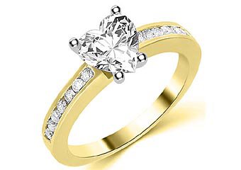 1.3 CARAT WOMENS DIAMOND ENGAGEMENT WEDDING RING HEART CUT SHAPE YELLOW GOLD