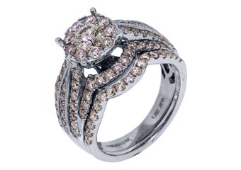 2 CARAT DIAMOND ENGAGEMENT RING WEDDING BAND BRIDAL SET ROUND WHITE GOLD