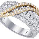 1.03 CARAT WOMENS BRILLIANT ROUND CUT DIAMOND RING WEDDING BAND WHITE GOLD