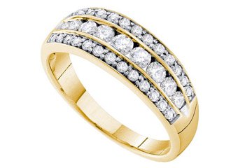 .72 CARAT WOMENS BRILLIANT ROUND CUT DIAMOND RING WEDDING BAND YELLOW GOLD